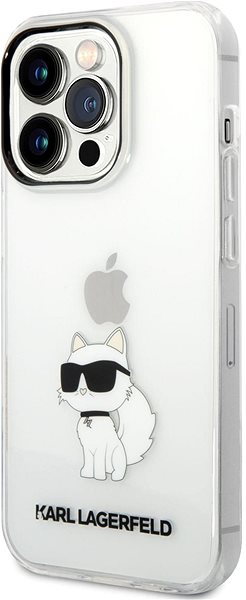 Kryt na mobil Karl Lagerfeld IML Choupette NFT Zadný Kryt pre iPhone 14 Pro Transparent ...