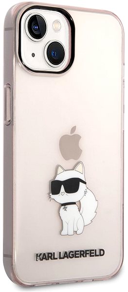 Telefon tok Karl Lagerfeld IML Choupette NFT hátlapi borító iPhone 14 Pink készülékhez ...