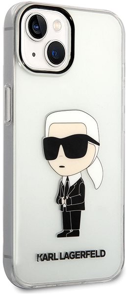 Telefon tok Karl Lagerfeld IML IML Ikonik NFT hátlap iPhone 14 Plus Transparent készülékhez ...