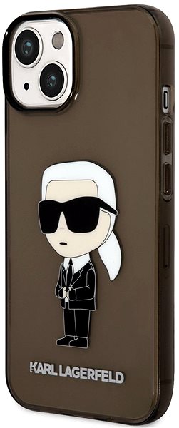 Telefon tok Karl Lagerfeld IML Ikonik NFT iPhone 14 Plus fekete hátlap tok ...