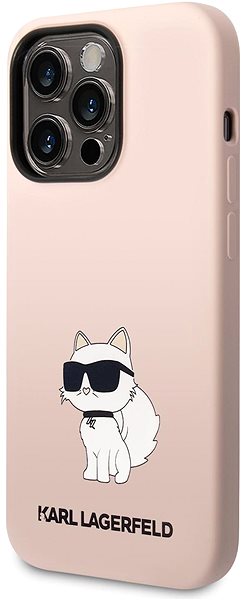 Handyhülle Karl Lagerfeld Liquid Silicone Choupette NFT Back Cover für iPhone 14 Pro - Rosa ...
