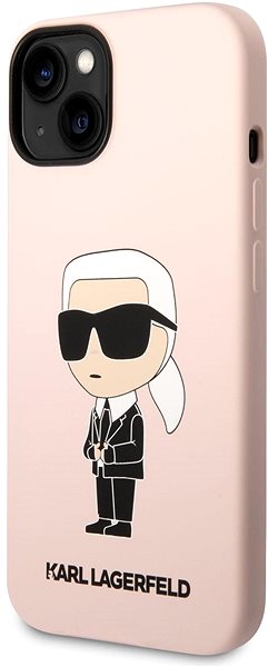 Telefon tok Karl Lagerfeld Liquid Silicone Ikonik NFT iPhone 14 rózsaszín hátlap tok ...