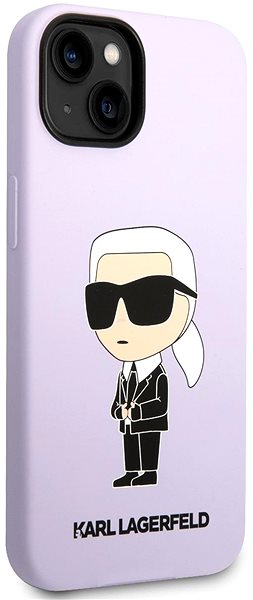 Kryt na mobil Karl Lagerfeld Liquid Silicone Ikonik NFT Zadný Kryt pre iPhone 14 Plus Purple ...