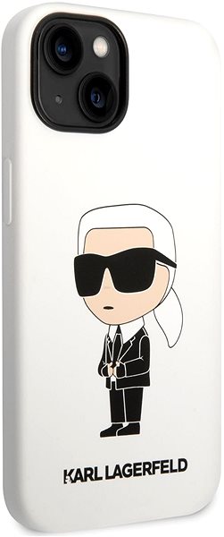 Handyhülle Karl Lagerfeld Liquid Silicone Ikonik NFT Back Cover für iPhone 14 - Weiß ...
