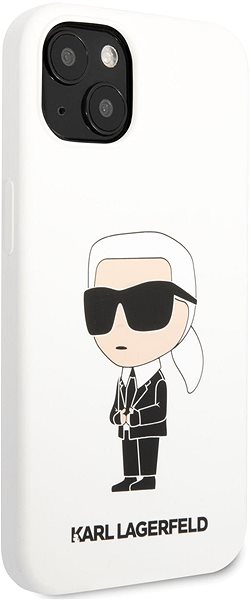Handyhülle Karl Lagerfeld Liquid Silicone Ikonik NFT Back Cover für iPhone 13 - Weiß ...