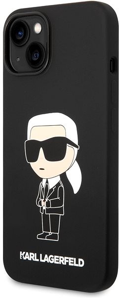 Telefon tok Karl Lagerfeld Liquid Silicone Ikonik NFT iPhone 14 fekete hátlap tok ...