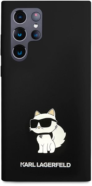 Kryt na mobil Karl Lagerfeld Liquid Silicone Choupette NFT Zadný Kryt na Samsung Galaxy S23 Ultra Black ...