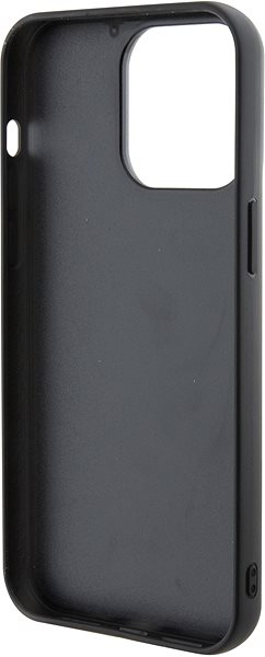 Telefon tok Karl Lagerfeld Fixed Glitter Metal Ikonik iPhone 15 Pro Max fekete tok ...