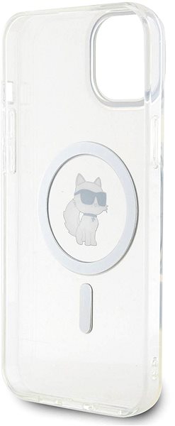 Handyhülle Karl Lagerfeld IML Choupette MagSafe Back Cover für iPhone 15 Plus transparent ...