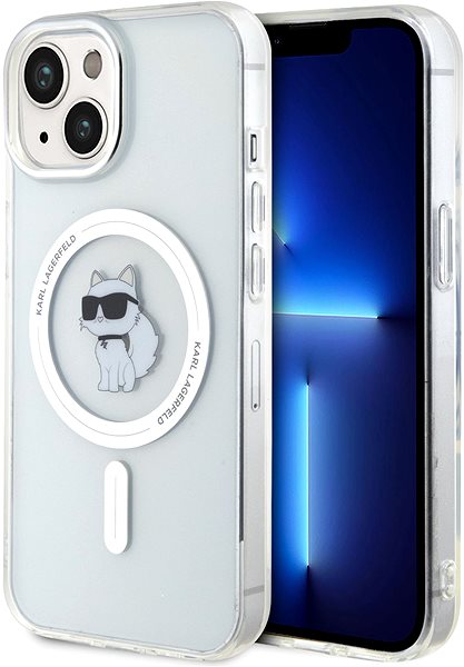 Handyhülle Karl Lagerfeld IML Choupette MagSafe Back Cover für iPhone 15 transparent ...