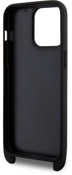 Telefon tok Karl Lagerfeld Saffiano Crossbody Metal Karl and Choupette iPhone 15 Pro Max fekete tok ...