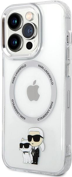 Handyhülle Karl Lagerfeld IML Karl and Choupette NFT MagSafe Back Cover für iPhone 13 Pro Transparent ...