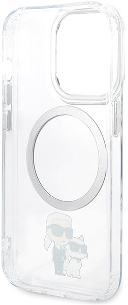 Handyhülle Karl Lagerfeld IML Karl and Choupette NFT MagSafe Back Cover für iPhone 13 Pro Transparent ...