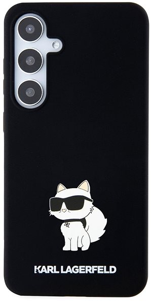 Kryt na mobil Karl Lagerfeld Liquid Silicone Choupette NFT Zadný Kryt na Samsung Galaxy S24+ Black ...