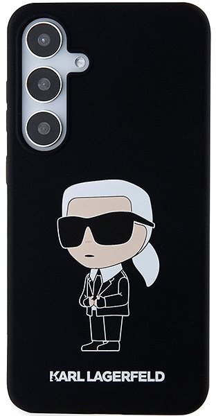 Kryt na mobil Karl Lagerfeld Liquid Silicone Ikonik NFT Zadný Kryt na Samsung Galaxy S24 Black ...
