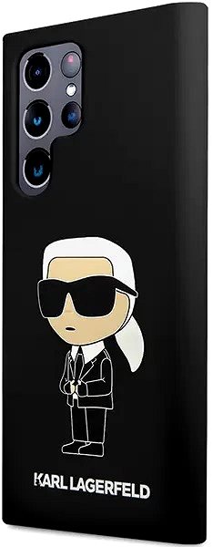 Kryt na mobil Karl Lagerfeld Liquid Silicone Ikonik NFT Zadný Kryt na Samsung Galaxy S24 Ultra Black ...