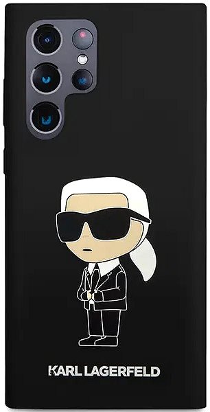 Kryt na mobil Karl Lagerfeld Liquid Silicone Ikonik NFT Zadný Kryt na Samsung Galaxy S24 Ultra Black ...
