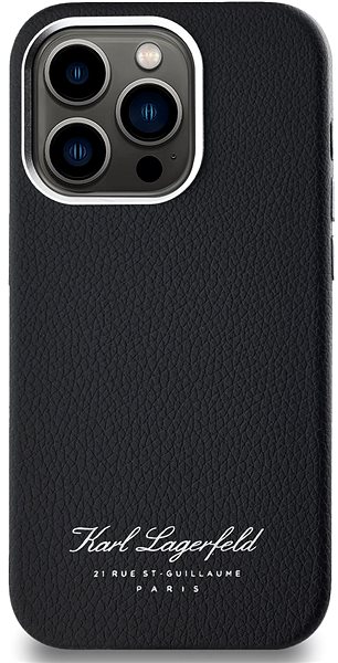 Handyhülle Karl Lagerfeld Grained PU Hotel RSG Backcover für das iPhone 14 Pro Black ...