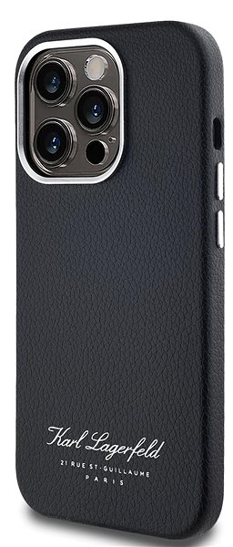 Handyhülle Karl Lagerfeld Grained PU Hotel RSG Backcover für das iPhone 14 Pro Black ...