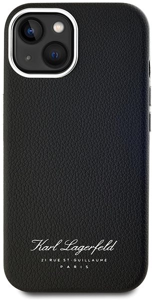 Handyhülle Karl Lagerfeld Grained PU Hotel RSG Backcover für das iPhone 15 Black ...