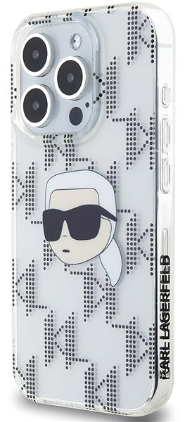 Handyhülle Karl Lagerfeld IML Electroplated Karl Head Backcover für das iPhone 15 Pro Transparent ...