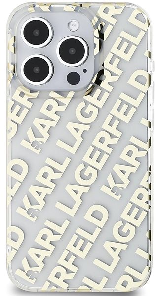 Handyhülle Karl Lagerfeld IML Electroplated Repeated Logo Backcover für das iPhone 15 Pro Gold ...