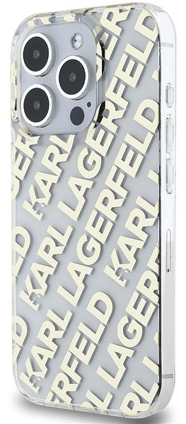 Handyhülle Karl Lagerfeld IML Electroplated Repeated Logo Backcover für das iPhone 15 Pro Gold ...