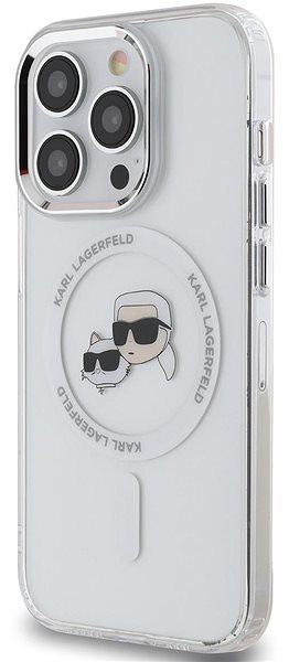 Handyhülle Karl Lagerfeld IML K&CH Heads Metal Frame MagSafe Back Cover für das iPhone 13 Pro Max Transparent ...