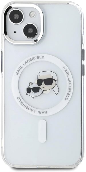 Handyhülle Karl Lagerfeld IML K&CH Heads Metal Frame MagSafe Backcover für das iPhone 14 Transparent ...