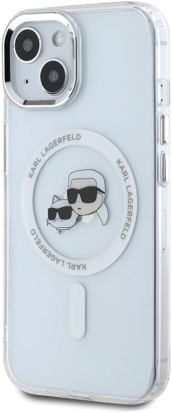 Handyhülle Karl Lagerfeld IML K&CH Heads Metal Frame MagSafe Backcover für das iPhone 14 Transparent ...