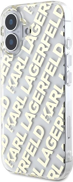 Handyhülle Karl Lagerfeld IML Electroplated Repeated Logo Back Cover für das iPhone 16 Gold ...