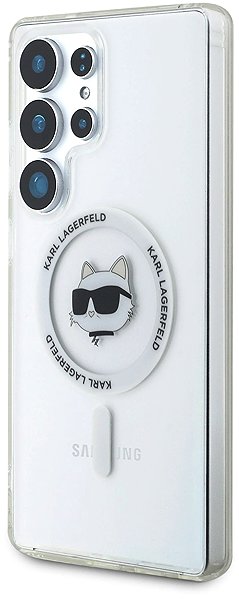 Handyhülle Karl Lagerfeld IML Choupette Head MagSafe Back Cover für Samsung Galaxy S25 Ultra Transparent ...