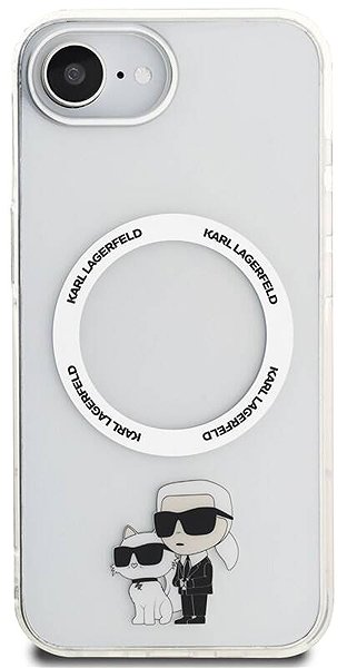 Handyhülle Karl Lagerfeld IML Karl and Choupette MagSafe Rückseiten-Hülle für iPhone 16e/17e Transparent ...