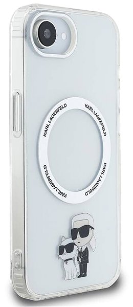 Handyhülle Karl Lagerfeld IML Karl and Choupette MagSafe Rückseiten-Hülle für iPhone 16e/17e Transparent ...