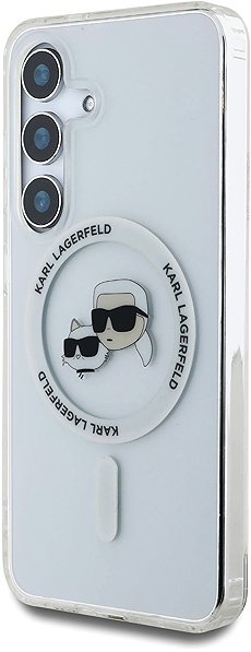 Telefon tok Karl Lagerfeld IML K&CH Heads MagSafe Samsung Galaxy S25+ átlátszó tok ...