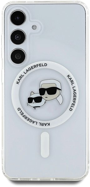 Telefon tok Karl Lagerfeld IML K&CH Heads MagSafe Samsung Galaxy S25+ átlátszó tok ...