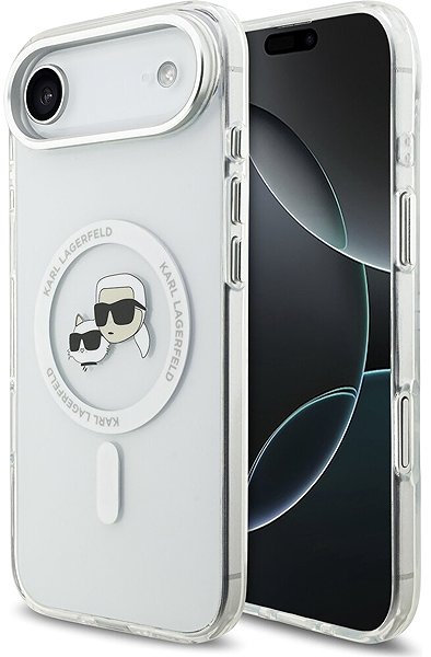 Handyhülle Karl Lagerfeld IML K&CH Heads Metallrahmen MagSafe Back Cover für iPhone Air Transparent ...