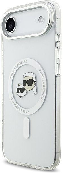Handyhülle Karl Lagerfeld IML K&CH Heads Metallrahmen MagSafe Back Cover für iPhone Air Transparent ...