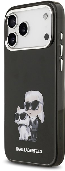Kryt na mobil Karl Lagerfeld IML Aquarelle Karl and Choupette Zadný Kryt pre iPhone 17 Pro Max Black ...
