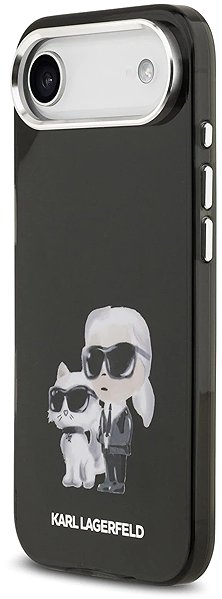 Handyhülle Karl Lagerfeld IML Aquarelle Karl und Choupette Back Cover für iPhone Air Schwarz ...