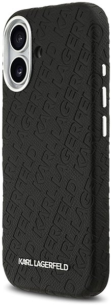 Handyhülle Karl Lagerfeld Grained PU Repeated Logo MagSafe Back Cover für iPhone 17 Black ...