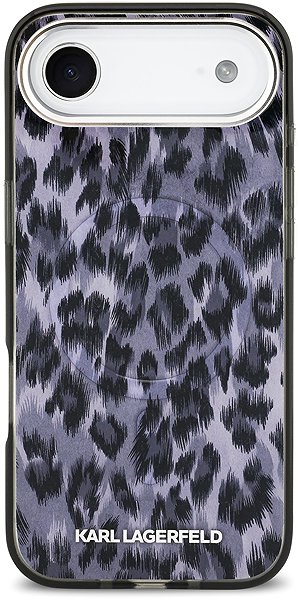 Handyhülle Karl Lagerfeld IML Leopard MagSafe Back Cover für iPhone Air Grau ...
