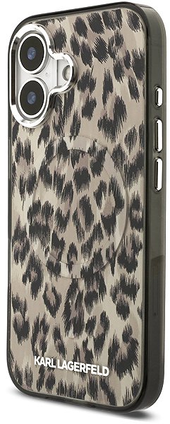 Handyhülle Karl Lagerfeld IML Leopard MagSafe Back Cover für iPhone 17 Brown ...