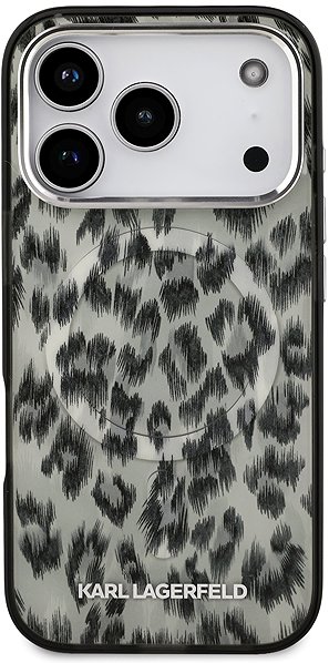 Handyhülle Karl Lagerfeld IML Leopard MagSafe Back Cover für iPhone 17 Pro Brown ...