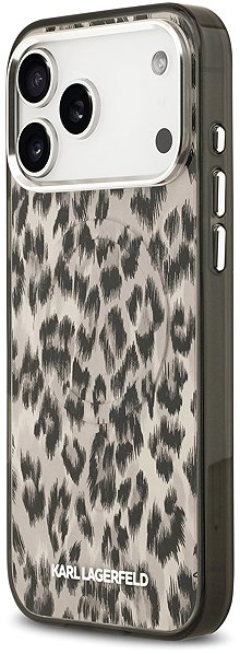 Handyhülle Karl Lagerfeld IML Leopard MagSafe Back Cover für iPhone 17 Pro Max Brown ...