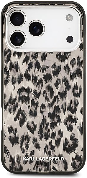 Handyhülle Karl Lagerfeld IML Leopard MagSafe Back Cover für iPhone 17 Pro Max Brown ...