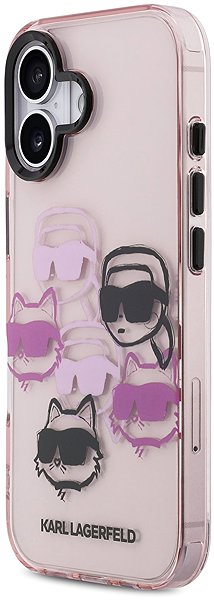 Handyhülle Karl Lagerfeld IML Multi K&CH Heads Back Cover für iPhone 17 Rosa ...
