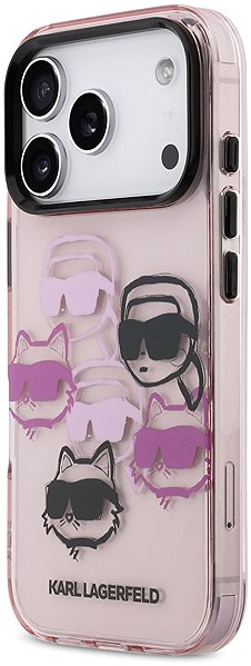 Handyhülle Karl Lagerfeld IML Multi K&CH Heads Back Cover für iPhone 17 Pro Pink ...