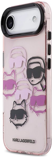 Handyhülle Karl Lagerfeld IML Multi K&CH Heads Rückseitenhülle für iPhone Air Pink ...