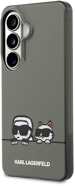 Telefon tok Karl Lagerfeld IML K&CH Peekaboo Logo Magnetic Samsung Galaxy S26 fekete tok ...